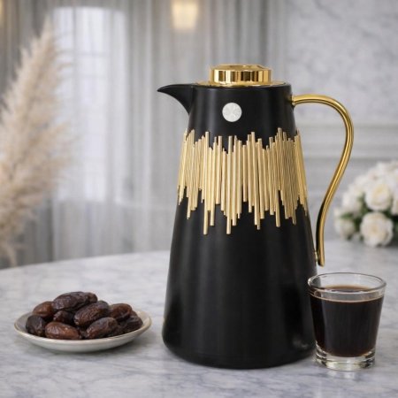 تيرموس قهوة 1 لتر أسود