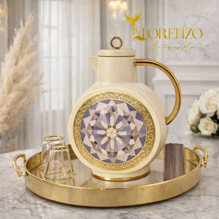 تيرموس قهوة فسيفساء (ذهبي)