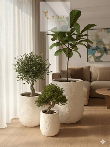 قوار ديكور بتصميم أوروبي راقٍ باللون البيج