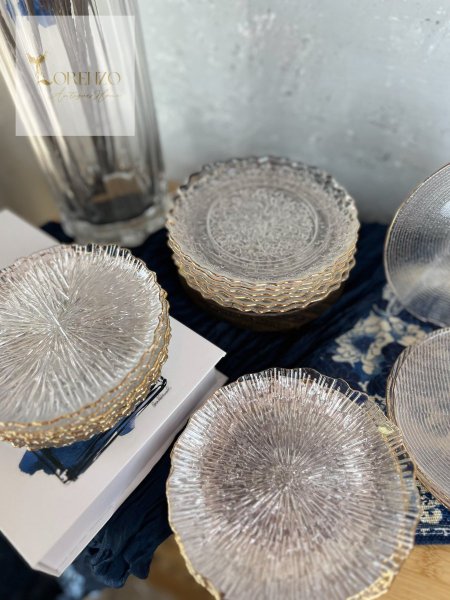 طقم صحون ضيافة 6 قطع صغير