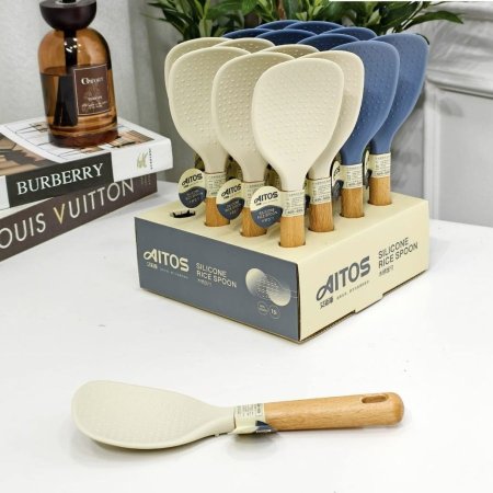 معلقة سلكون يد خشب