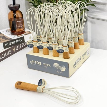 خفاقة سلكون يد خشب