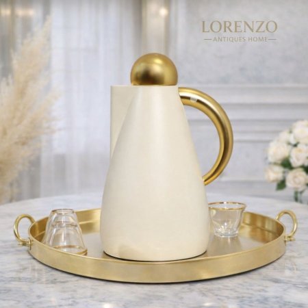 تيرموس قهوة الكرة (ذهبي)