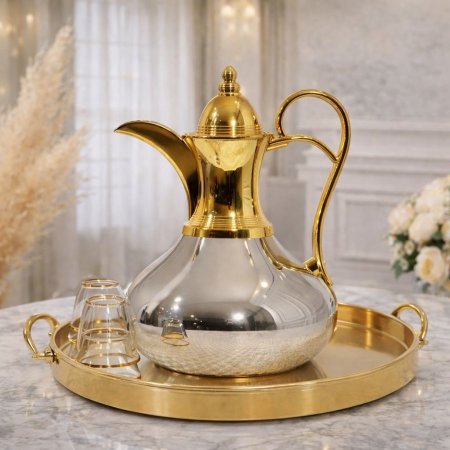 تيرموس قهوة بطة (فضي)