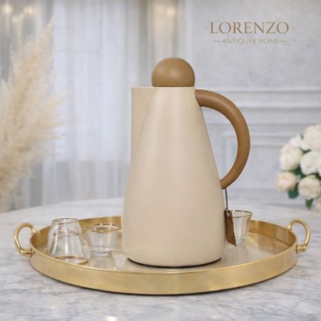 تيرموس قهوة الكرة (خشبي)