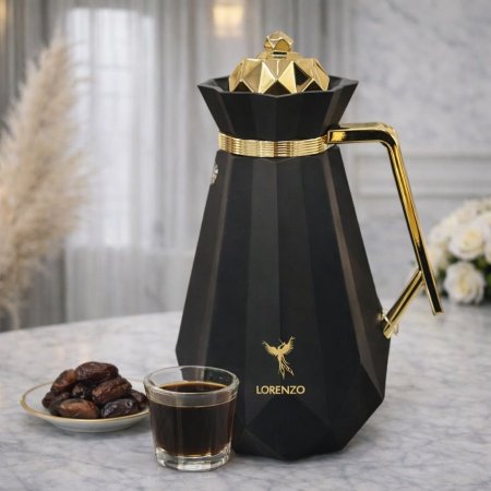 تيرموس قهوة 1 لتر أسود