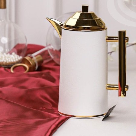 تيرموس قهوة بشكل اسطواني عصري