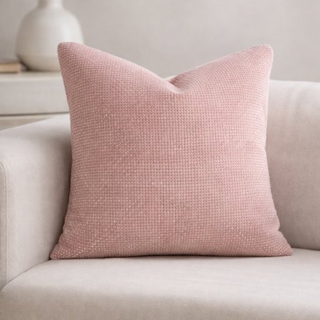 طقم قطعتين وجه قرنة مربعّة فخمة – لون زهري