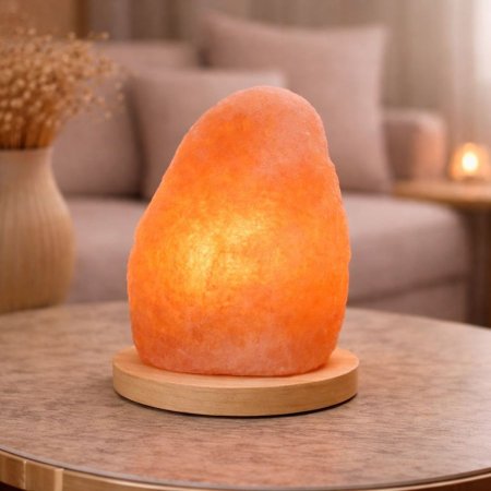 مصباح ملح الهيمالايا الطبيعي – وزن 3–5 كغم