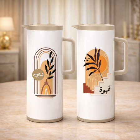 براد قهوة وبراد شاي – تصميم صحراوي أنيق | سعة 1 لتر