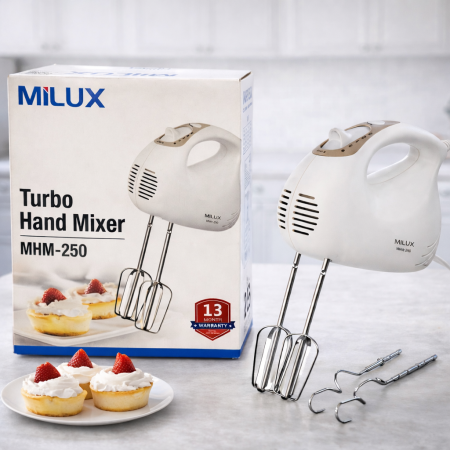 خلاط يدوي MILUX Turbo Hand Mixer – موديل MHM-250