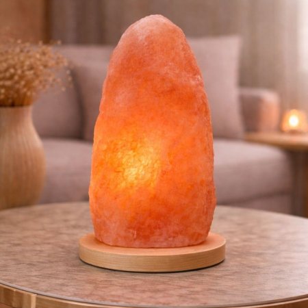 مصباح ملح الهيمالايا الطبيعي – وزن 5–7 كغم