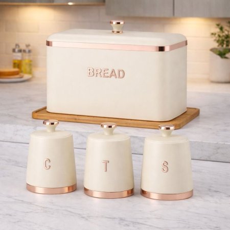 مجموعة مكونة من 4 قطع (علبة خبز + 3 علب تخزين) GD-712