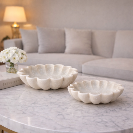 جاط ديكور فواكه رخامي بتصميم وردة