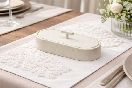 مضيفة معمول شوكلاته حجر مع غطا