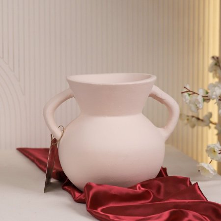 فازة سيراميك هندي اوف وايت بيدين 27 سم T2000049I