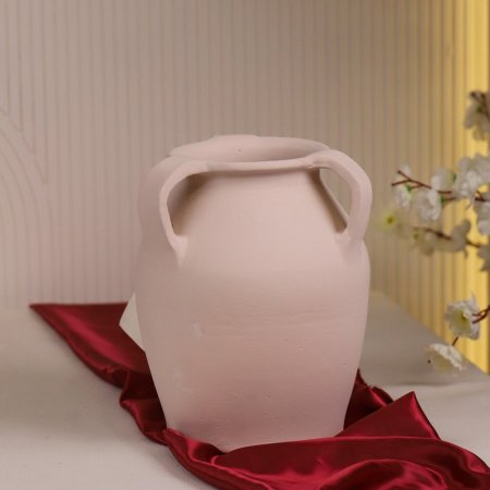 فازة سيراميك هندي اوف وايت 5 ايدي 30سم T2000D49I