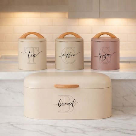 طقم 4 قطع (علبة خبز + 3 علب تخزين)MY-495