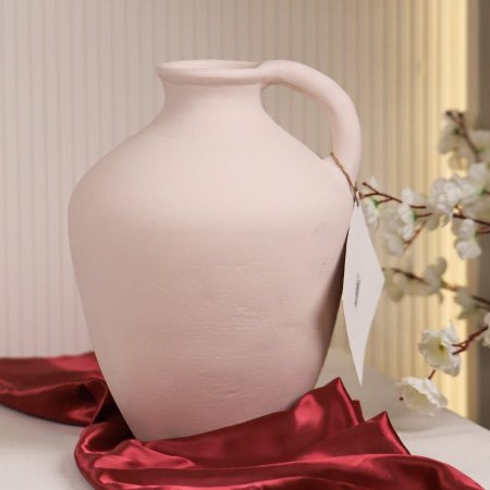 فازة سيراميك هندي اوف وايت بيد 35 سم T2003149I