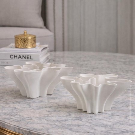 فازا ديكور ،، ضيافة كونكريت باللون الأبيض