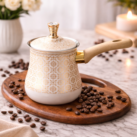 غلاية قهوة بتصميم أنيق يجمع بين البساطة العصرية والفخامة الهادئة 550 مل