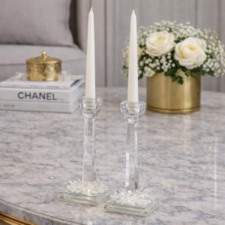 طقم شمعدان كريستال بوهيمي