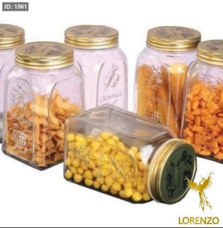 مرطبان زجاج غطا معدن لف