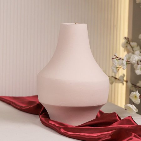 فازة سيراميك هندي اوف وايت بيدين 34 سم T2000249I