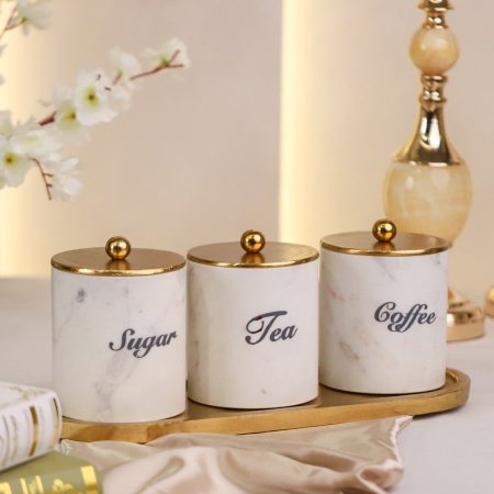 طقم سكريات رخام مع صينية بيضاوي نحاس هندي D106