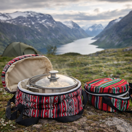 حافظة طعام قماش تراثي – حجم كبير 35 سم