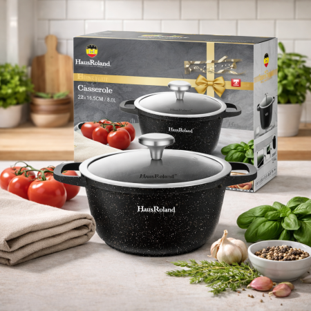 طنجرة طبخ ألمنيوم عالي الجودة – 22 سم HR1108-1