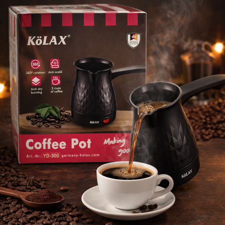 غلاية قهوة كهربائي KoLAX – قهوتك المثالية بضغطة زر
