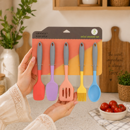 طقم كفاكير سيليكون عملي وأنيق 5 قطع 25491