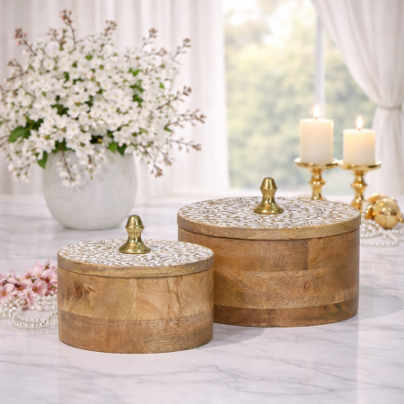 طقم مضايف خشبية فاخرة بتصميم أنيق وعصري 89717