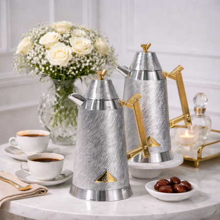 طقم ترامس فاخر فضي للشاي والقهوة (قطعتين)  450452 لالوزا