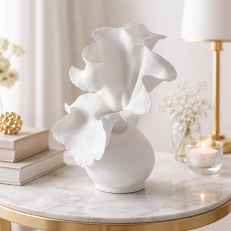 فازة ديكور أنيقة بتصميم فني مميز مستوحى من أشكال الطبيعة الناعمة 20-4