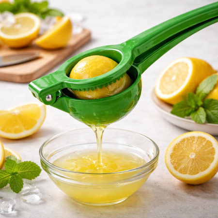 عصّارة ليمون يدوية معدنية