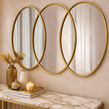 مرايا ديكور جدارية بتصميم عصري