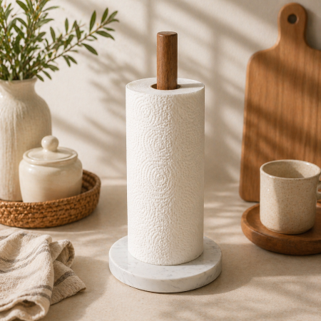 ستاند محارم بتصميم أنيق وعصري مع قاعدة رخام فخمة 25655