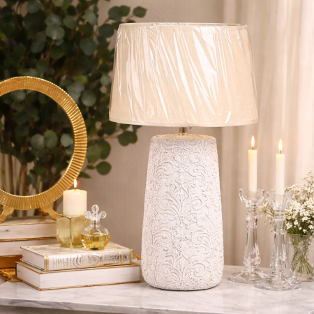 تيبل لامب أباجورة ديكور فاخرة بتصميم أنيق يجمع بين الكلاسيكية واللمسة العصرية HT6926L+HT6926