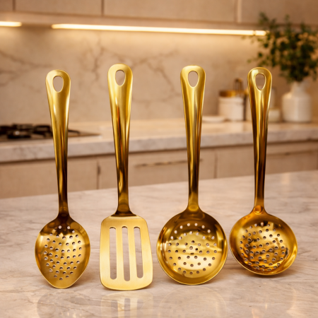 كفكير ستانلس ستيل ذهبي صغير