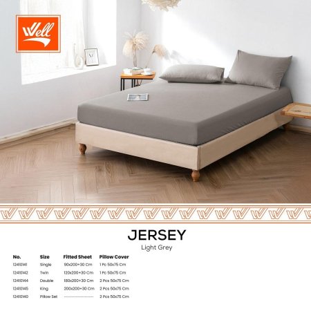 ملف فرشة جيرسي قطن مع وسادة JERSEY LIGHT KING