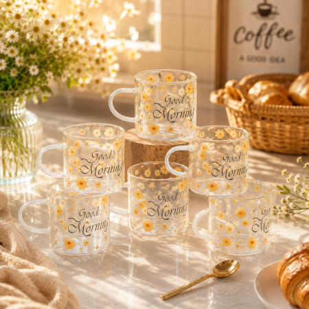 طقم 6 فناجين قهوة Good Morning 100 lg