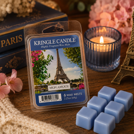 شمع معطر واكس ميلت Kringle Candle – Mon Amour