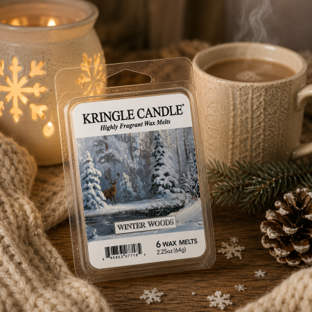 شمع معطر واكس ميلت Kringle Candle – Winter Woods