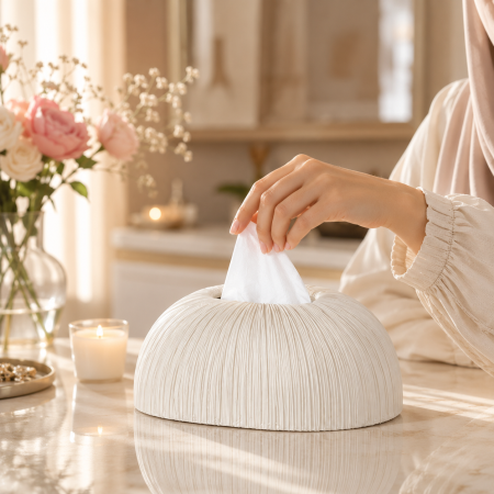 علبة محارم سيراميك ديكورية بتصميم عصري A148-40