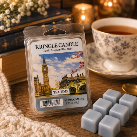 شمع معطر واكس ميلت Kringle Candle – Tea Time