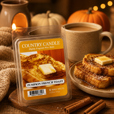 شمع معطر واكس ميلت Country Candle – Pumpkin French Toast
