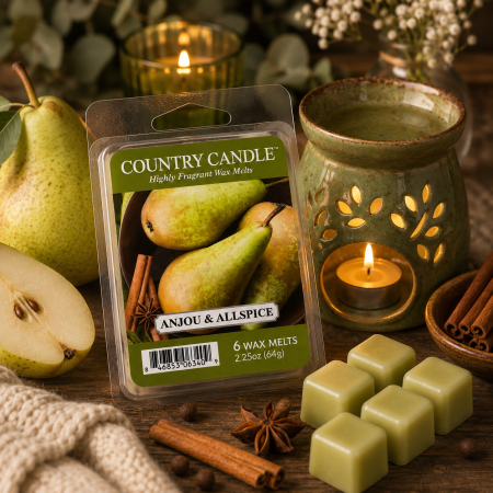 شمع معطر واكس ميلت Country Candle – Anjou & Allspice