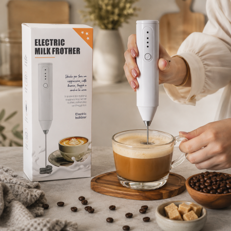 خفّاقة  الحليب الكهربائي اليدوي – Electric Milk Frother